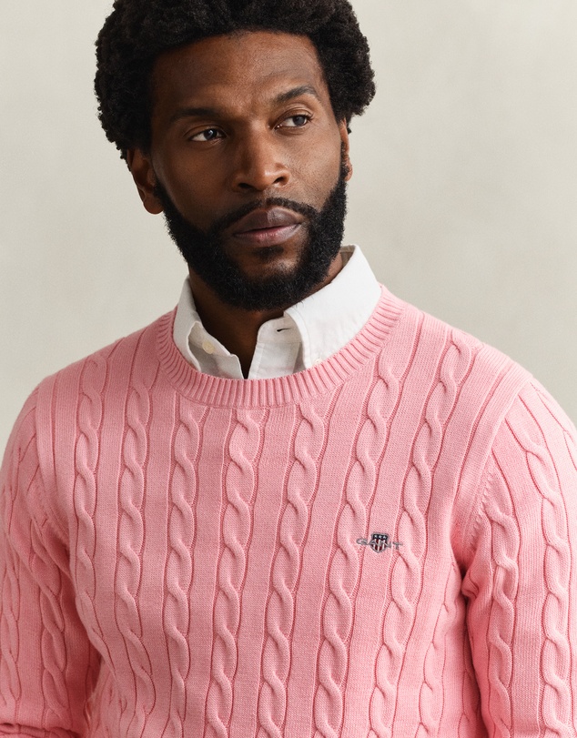 Gant - Cotton Cable Crew Neck