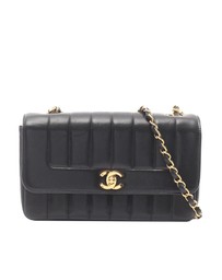 Pre-Loved by Azura Reborn - Pre-Loved CC Lambskin Line Chain Flap