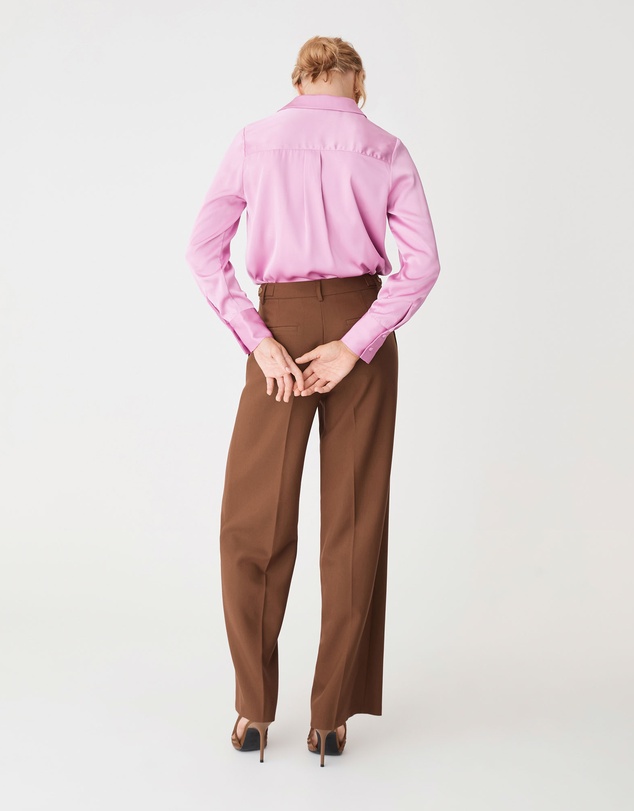 Forcast - Lila V-neck Satin Blouse