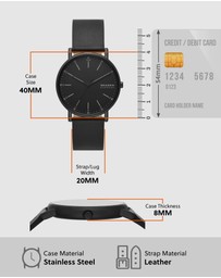 Skagen - Signatur Black Analogue Watch