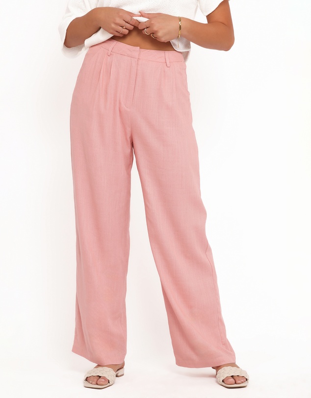 Petal & Pup - Dean Linen Pants - Light Pink