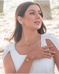 Georgini - GEORGINI OCEANS BONDI FRESHWATER PEARL EARRINGS GOLD