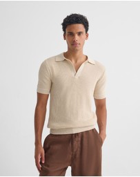 Oxford - Huck Lined Knitted Polo