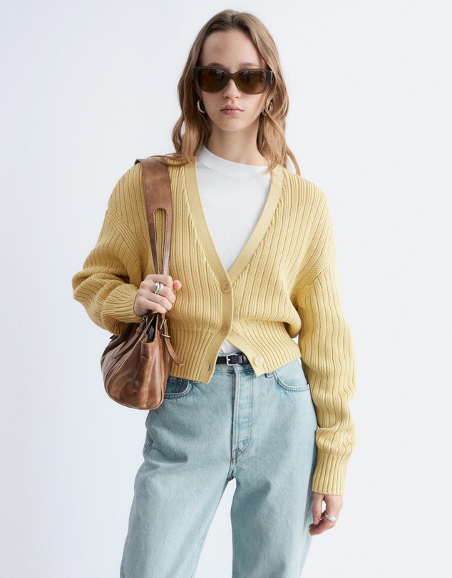 & Other Stories - Rib-Knit Cotton Cardigan