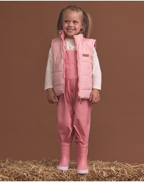 Crywolf - REVERSIBLE ECO-VEST Rose Gingham