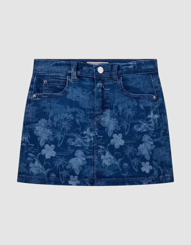 GUESS - Stretch Denim Laser Skirt