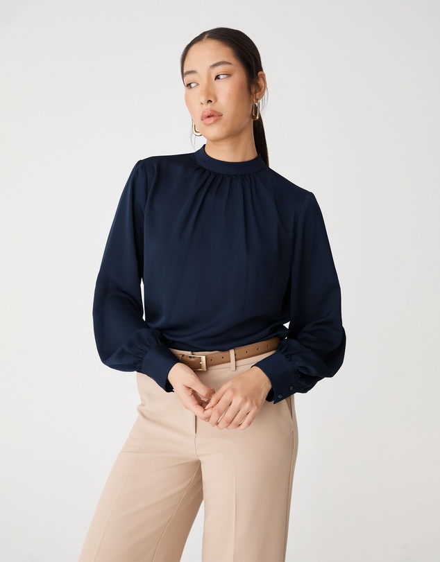 Forcast - Celene Gathered Neck Top