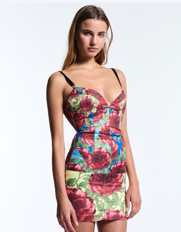 Muma World - Mixed Floral Celine Mini Dress
