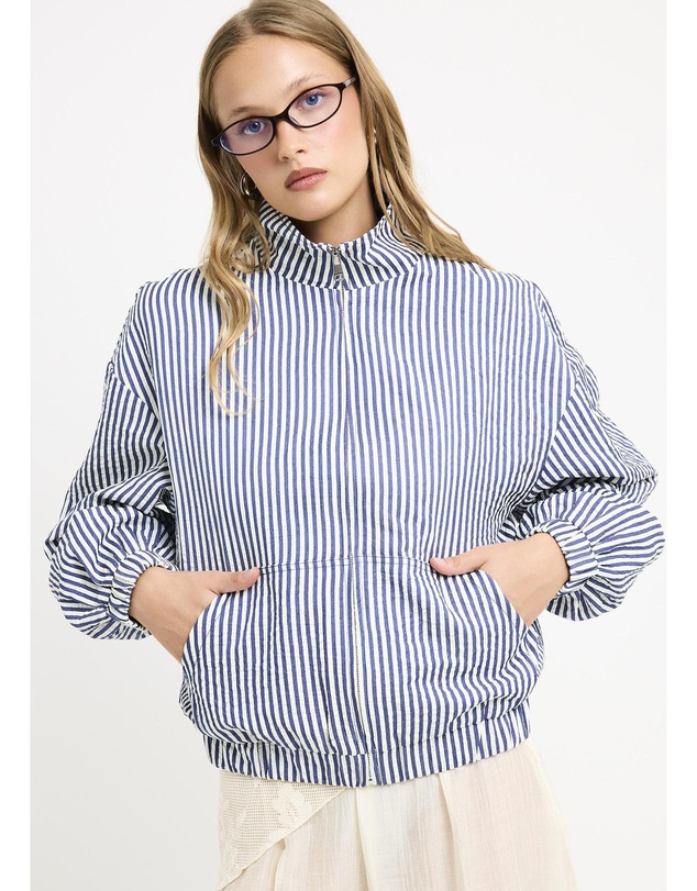 Subtitled - Adelaide Stripe Windbreaker