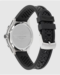 Aston Martin - HDL Podium Green Stainless Steel Black Silicone Strap Watch