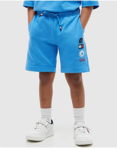 Tommy Hilfiger - Graphic Terry Wide Leg Sweat Shorts - Kids-Teens