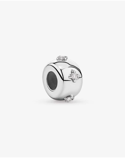 Michael Hill - Dome Pendant Spacer with Cubic Zirconia in Sterling Silver