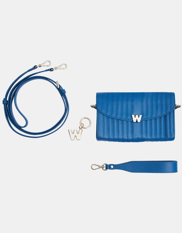 Wolf - Wolf Mimi Crossbody Bag with Wristlet Blue