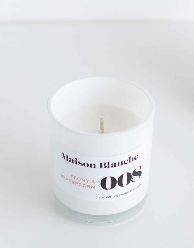 Maison Blanche - 008 Peony & Peppercorn - Large Candle