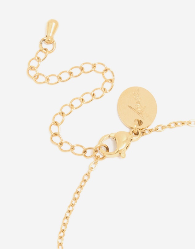 Lovisa - Waterproof Gold Plated Stainless Steel March Light Blue Cubic Zirconia Birthstone Bracelet