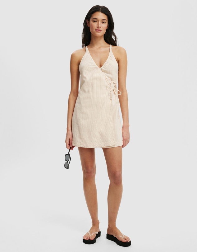 Cotton On - Isabel Halter Wrap Mini Dress