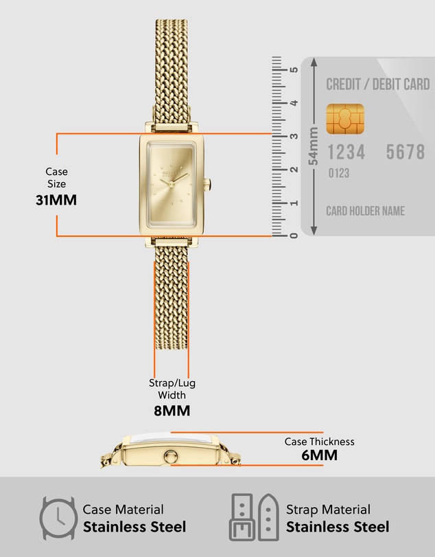 Skagen - Hagen Micro Gold Tone Analogue Watch