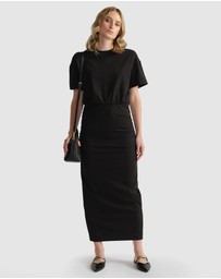 Decjuba - Gabbie Ruched Midi Dress
