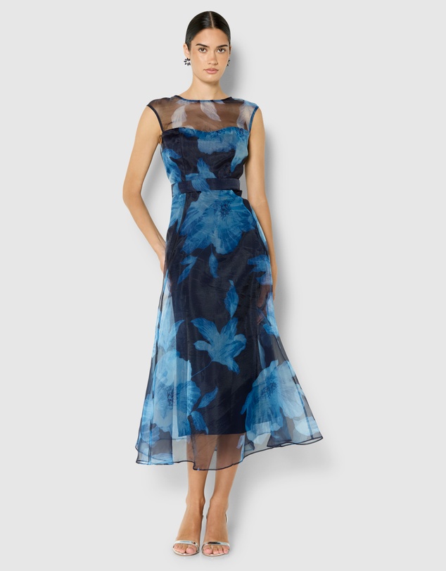 Montique - Christiana Printed Organza Dress
