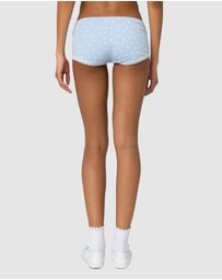 EDIKTED - Follow Ur Heart Printed Micro Shorts