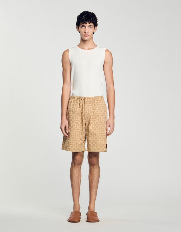 Sandro - Cross Cotton Shorts