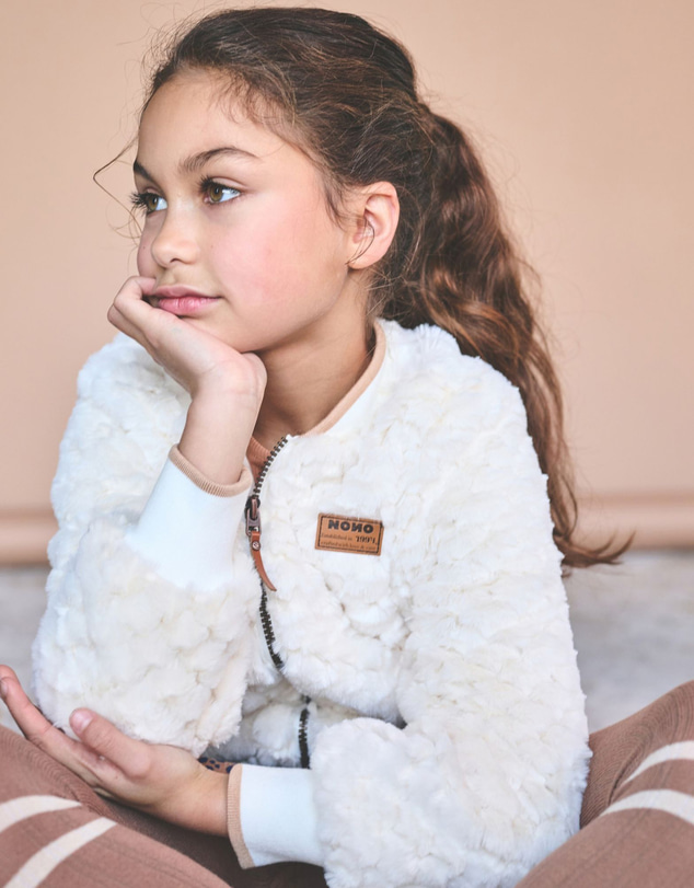 NONO - Doris Faux Fur Bomber Jacket - Kids-Teens