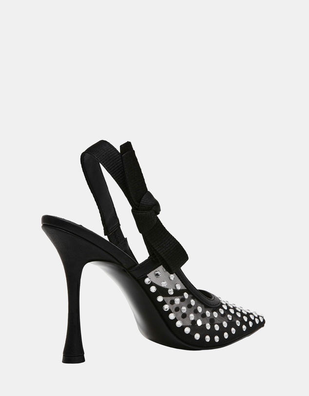 Steve Madden - Bri Black Lace Heels