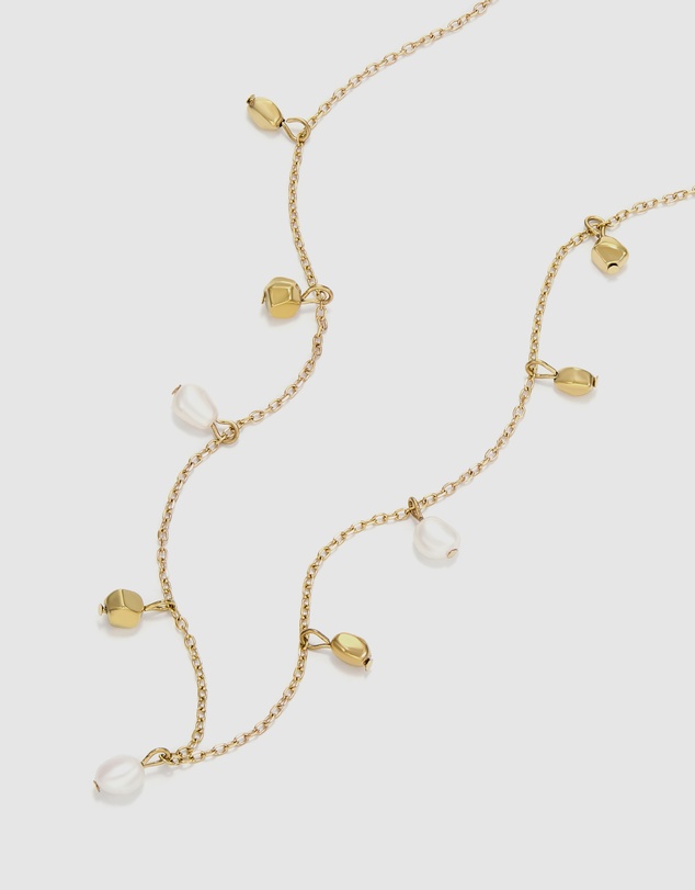 Skagen - Agnethe Pearl Gold-Tone Necklace