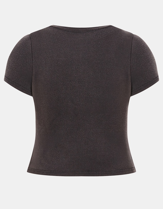 City Chic - Micro Red Print Wash Tee