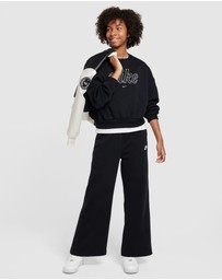 Nike - Club Fleece Wide Leg Pants - Teens