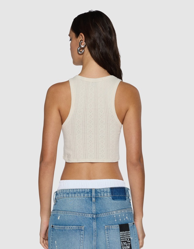Ksubi - Sott Origin Crop Tank Cream