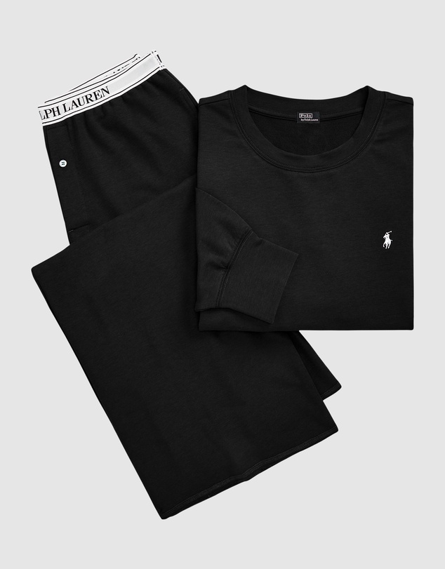 Polo Ralph Lauren - Club Terry Long Sleeve Cotton Jersey Pyjama Set
