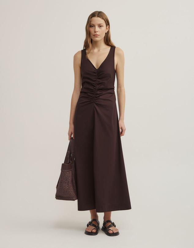 Witchery - V-neck Gather Midi Dress