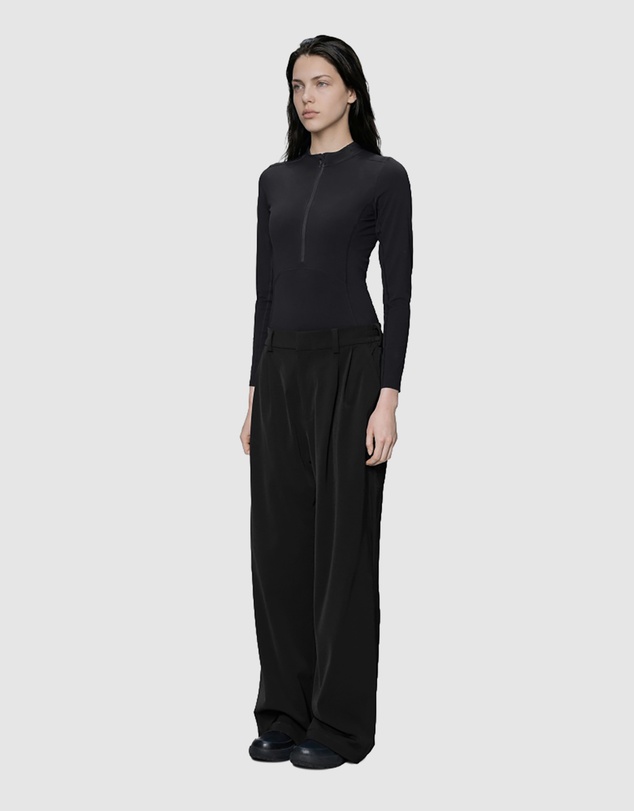 RAINS - Women's Tech Woven Pants Wide Black