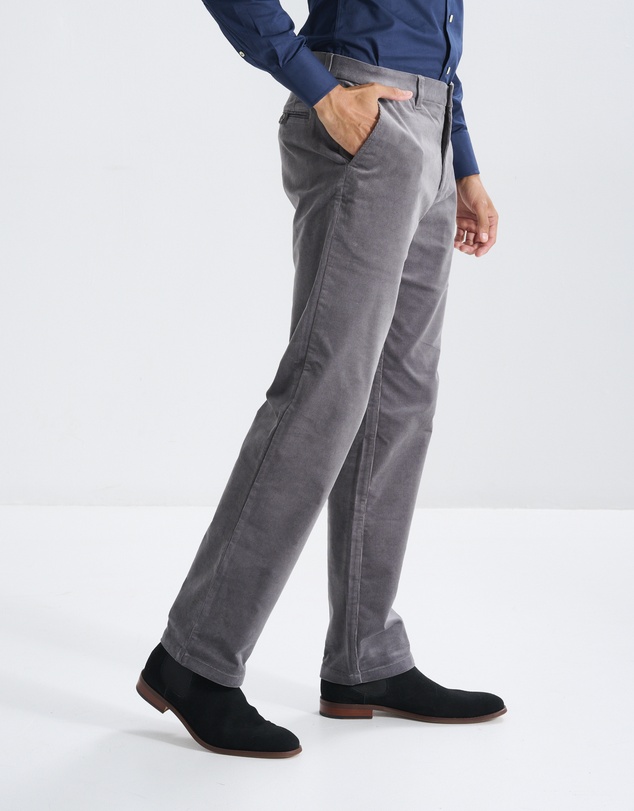 3 Wise Men - 3 Wise Men Cord Trouser - Mid Grey