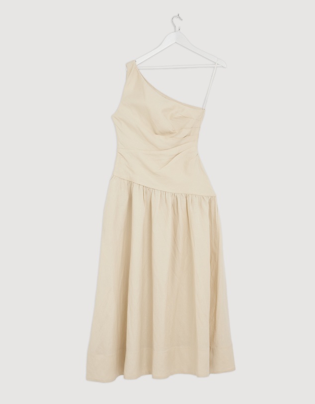 Revibe - Repaired Shona Joy Gigi One Shoulder Maxi Dress - AU 10