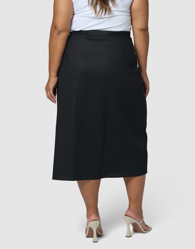 Something 4 Olivia - Gina Linen Wrap Skirt