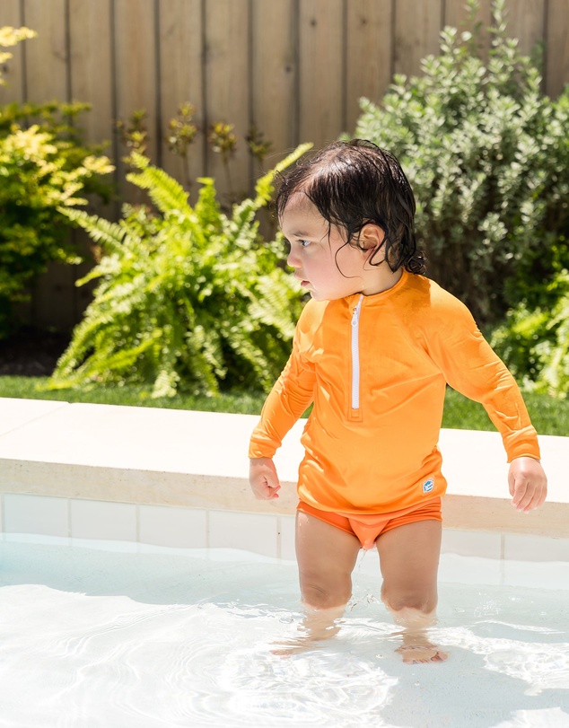 Splash About - Long Sleeve Rashies - Crocodile Swamp & Orange