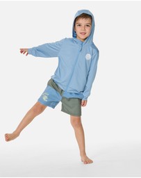Rip Curl - Icons UPF Zip Through Hood Rash Vest- Kids