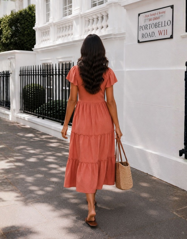 Esther & Co - Celie Dress - Rust