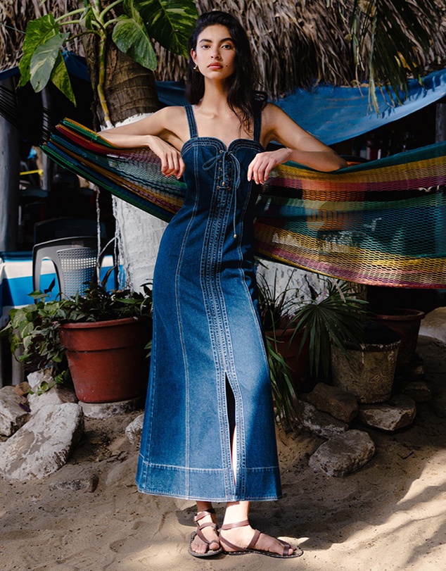 peppermayo denim dress Georgina Mini this dress blends effortless style with a structured fit Georgina Denim Mini Dress -