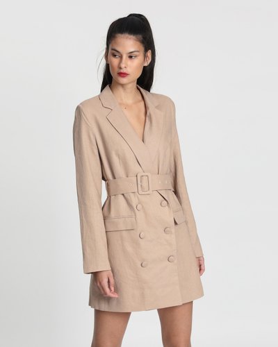 Linen Blazer Dress