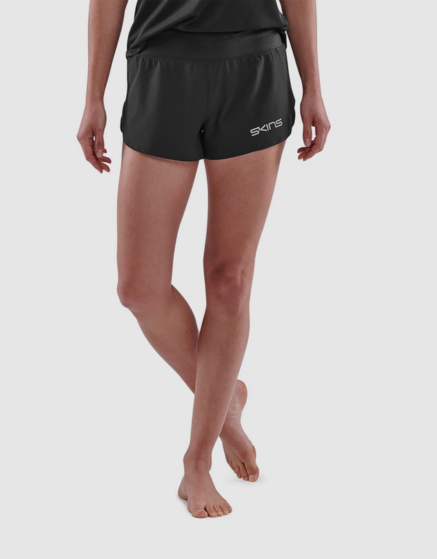 SKINS - SKINS Women's Series-3 Running/Gym Run Shorts Activewear Black