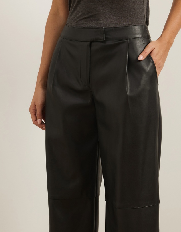 Atmos&Here - Elvi Wide Leg PU Pants
