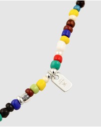 Kuzzoi - ICONIC EXCLUSIVE - Necklace Men Agate Howlite Pendant 925 Sterling Silver