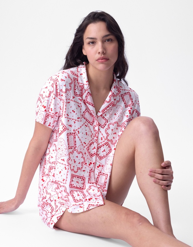 Bras N Things - Dealing Hearts Short Sleeve - Print
