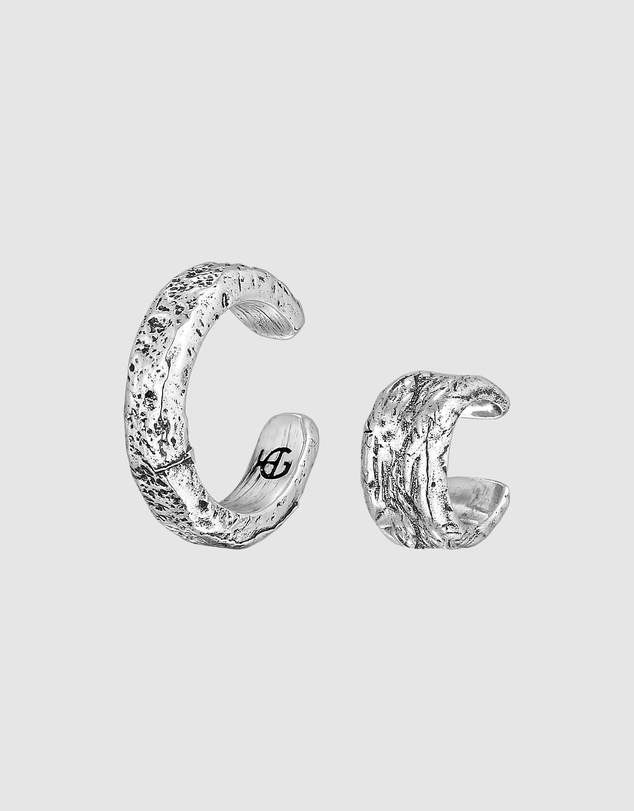 Haze & Glory - ICONIC EXCLUSIVE - Earrings Earcuff I like it rough in 925 sterling silver