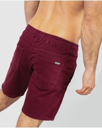 ONEBYONE - Hudson Maroon Shorts