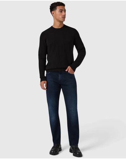 GUESS - Mide-Rise Angels Straight Leg Jeans