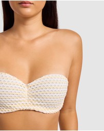 Seafolly - Mesh Effect Bustier Bandeau Bikini Top